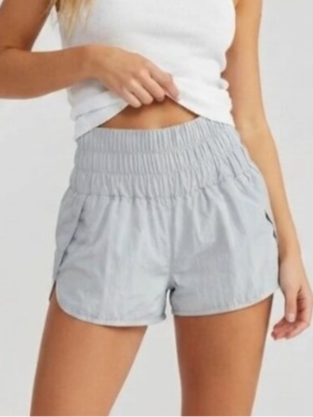 FP Movement by Free People Silver Gray The Way Home Shorts Size XS 39919